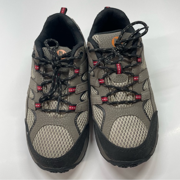 Merrell Other - Boy’s Merrill Moab 2 Low Top Sneakers Hiker Brown and Black SZ 3.5